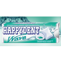 Happydent Wave Liquid Chewing Gum - Peppermint Flavour 17gm Carton 